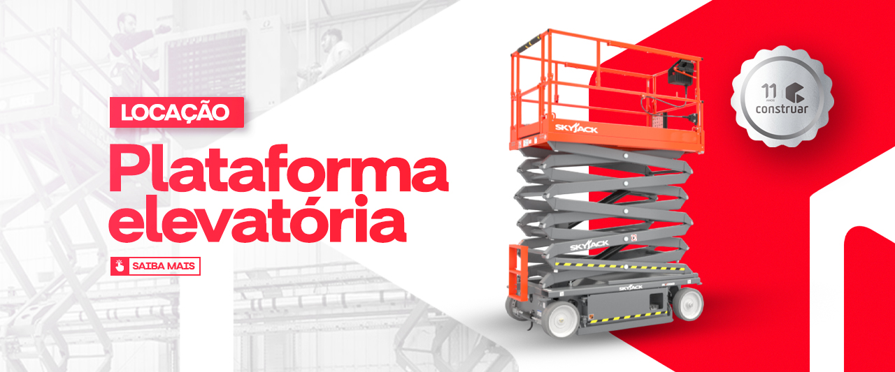 Locação plataforma elevatória